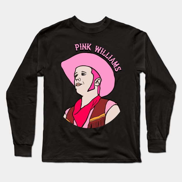 Pink Williams Portrait Long Sleeve T-Shirt by Pink's Mercantile  